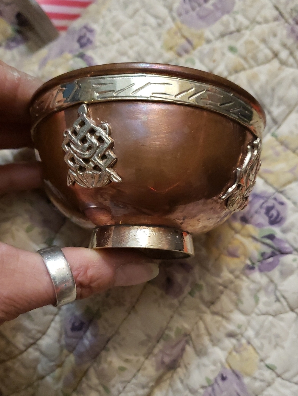 Vintage Copper Ritual Bowl